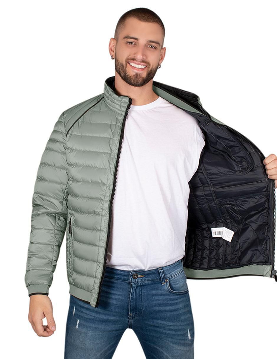 Chamarra casual capitonada para hombre 2