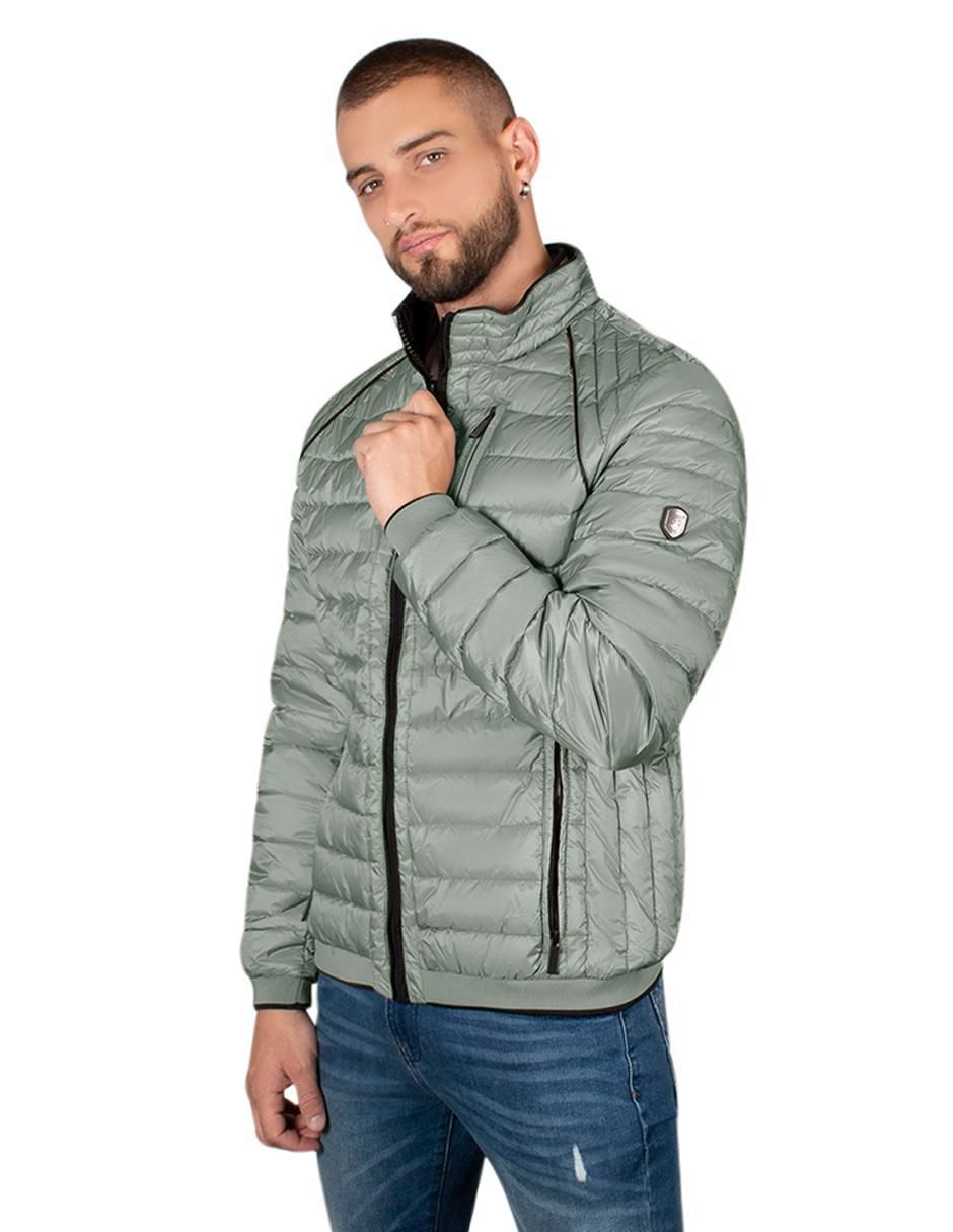 Chamarra casual capitonada para hombre 3