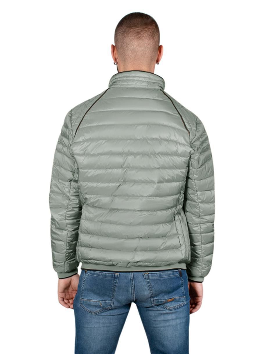 Chamarra casual capitonada para hombre 4