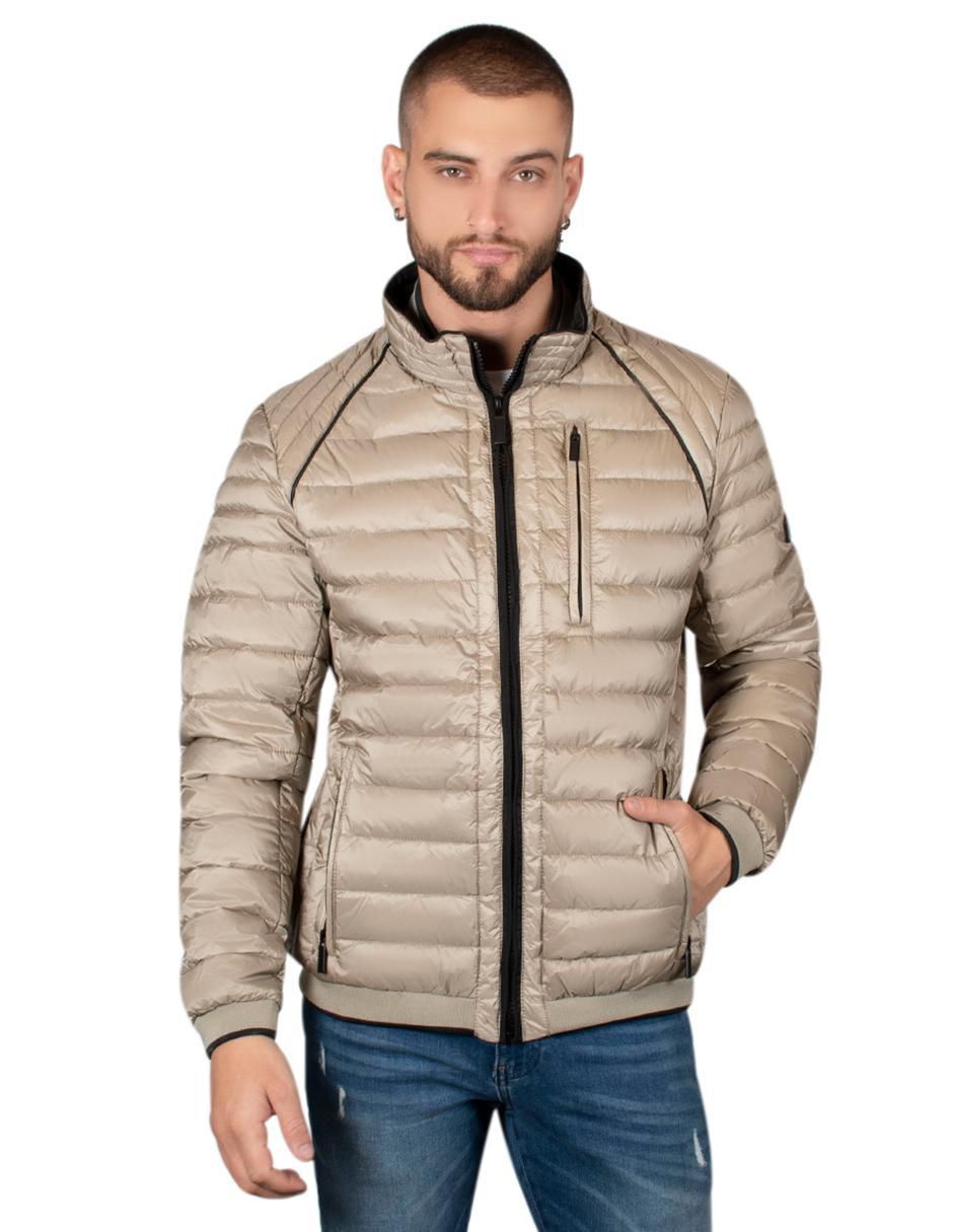 Chamarra casual capitonada para hombre