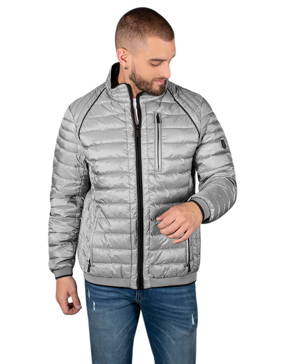 Chamarra casual capitonada para hombre