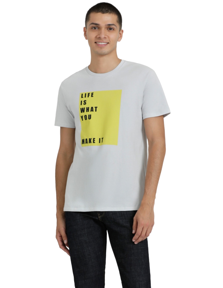 Playera cuello redondo para hombre