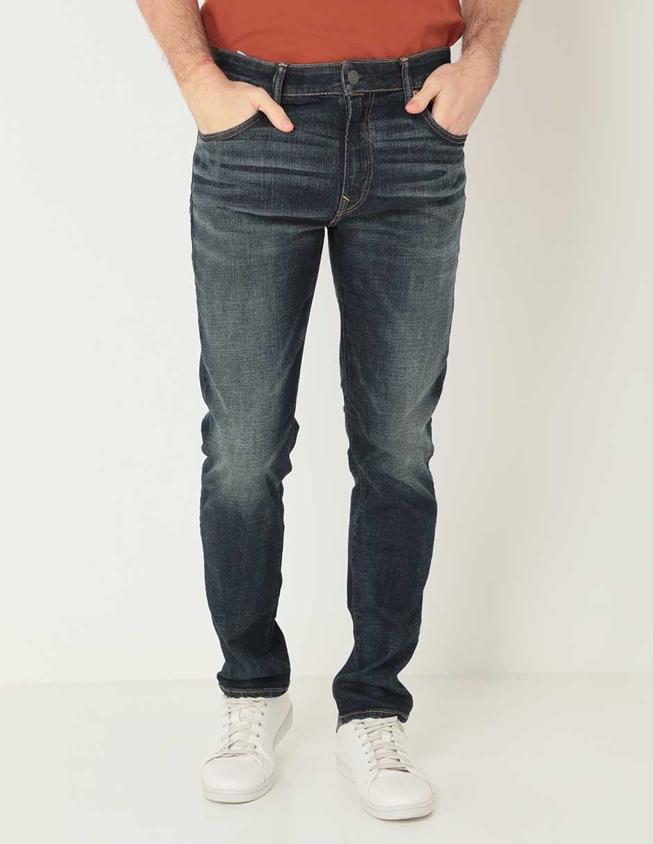 Jeans slim American Eagle deslavado para hombre