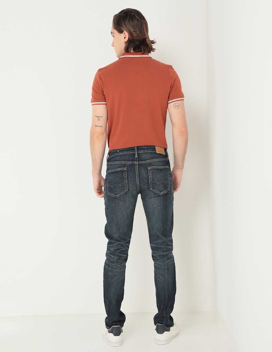 Jeans slim American Eagle deslavado para hombre