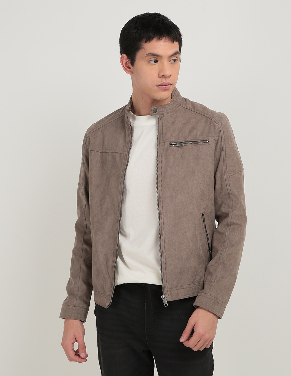Chamarra casual con bolsillos para hombre Chamarra casual con bolsillos para hombre