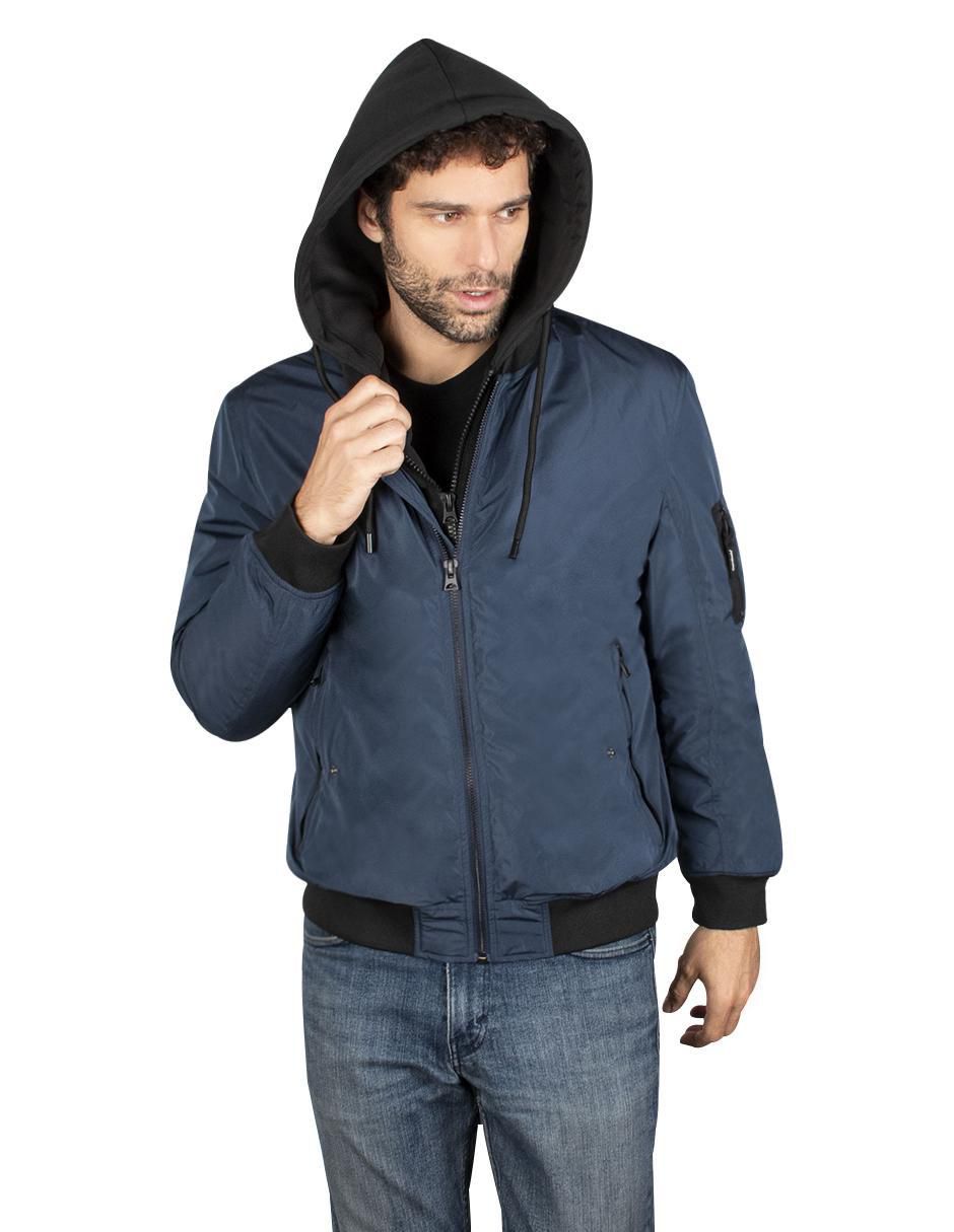Chamarra casual impermeable con capucha para hombre 5