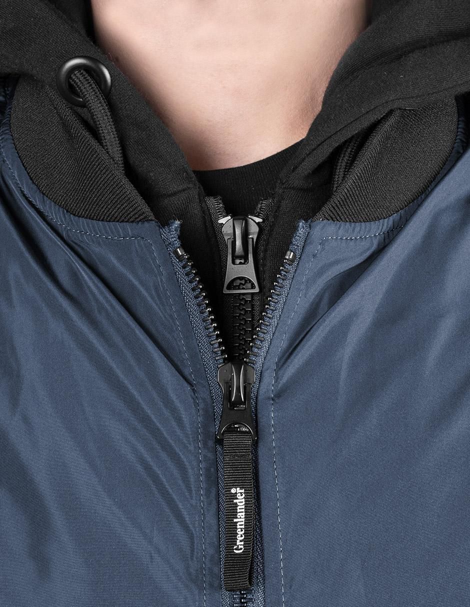 Chamarra casual impermeable con capucha para hombre 7