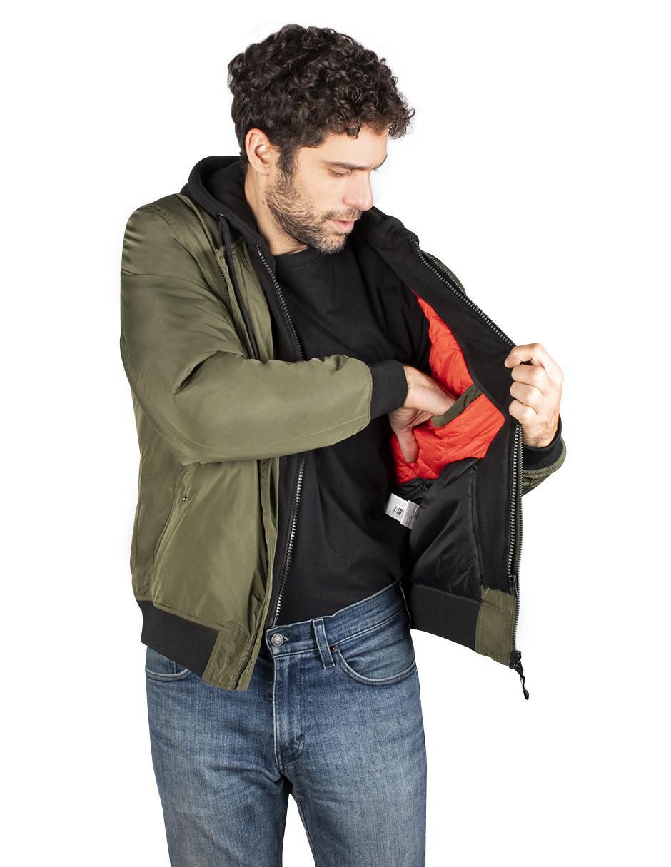 Chamarra greenlander impermeable con capucha para hombre