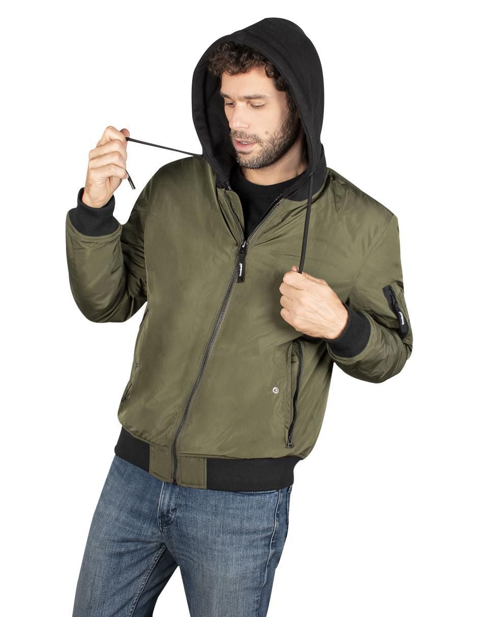 Chamarra greenlander impermeable con capucha para hombre