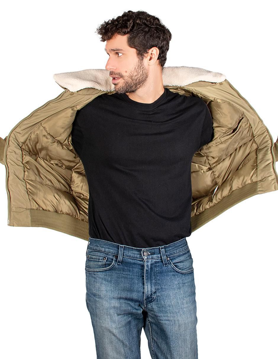 Chamarra casual cuello desmontable para hombre 2