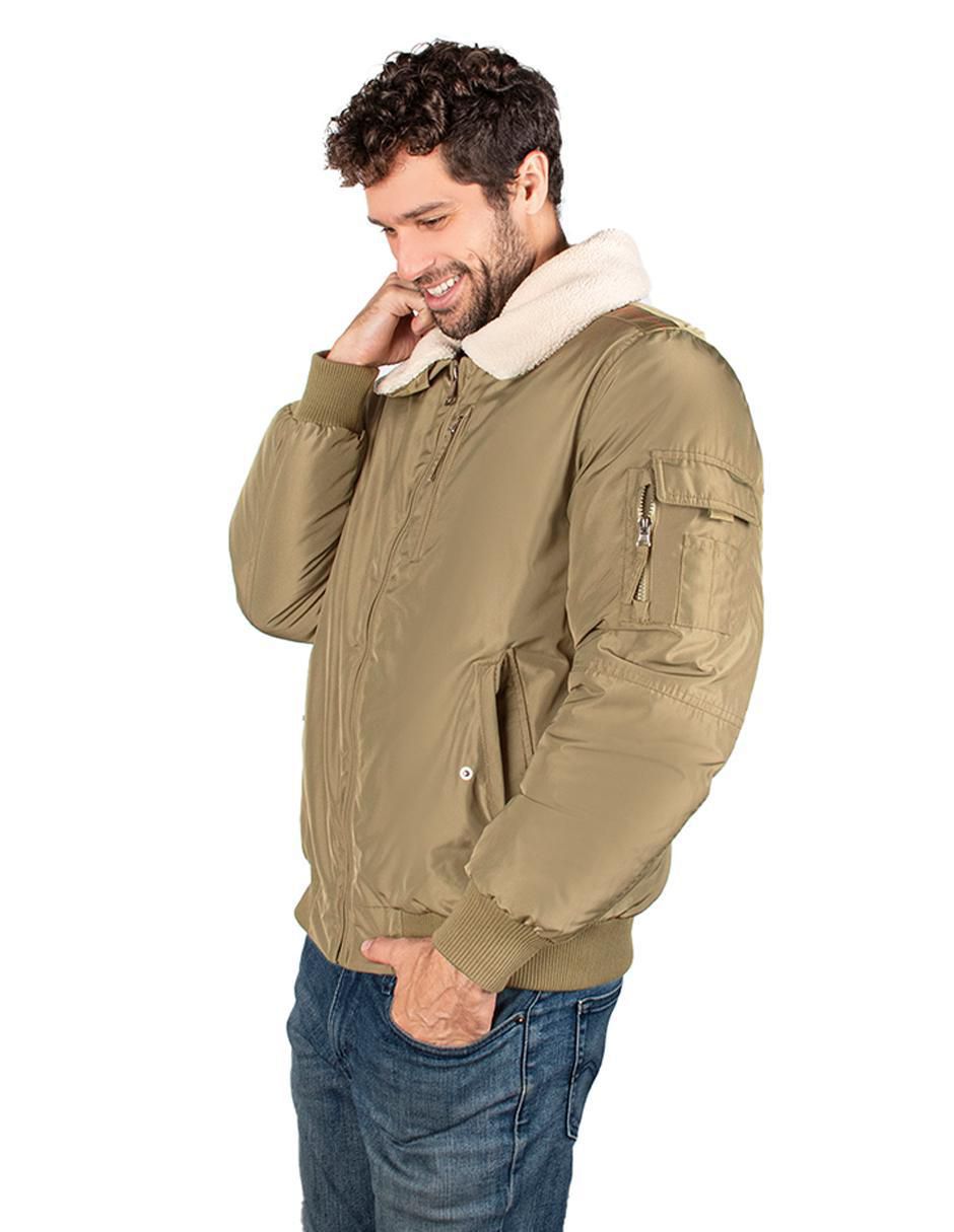 Chamarra casual cuello desmontable para hombre 3
