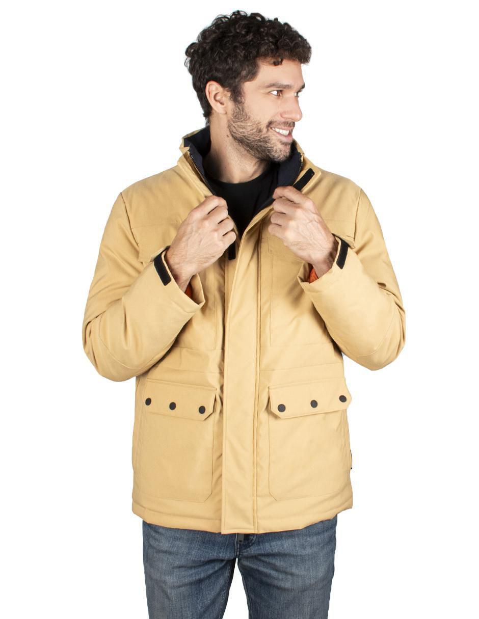 Chamarra casual impermeable con bolsillos para hombre Chamarra casual impermeable con bolsillos para hombre