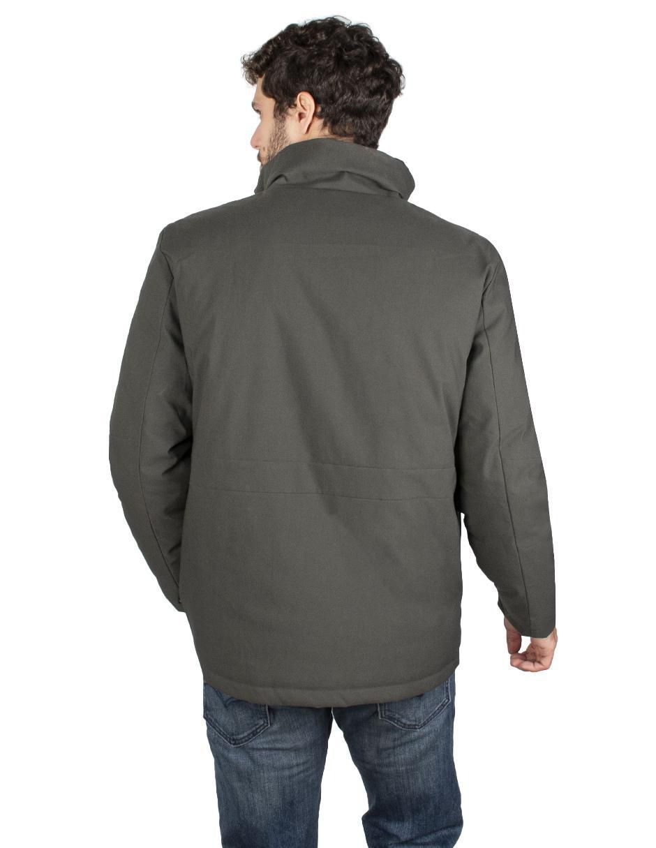 Chamarra casual impermeable con bolsillos para hombre 4