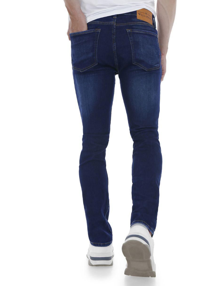 Jeans slim Wellspring lavado rinse para hombre 4