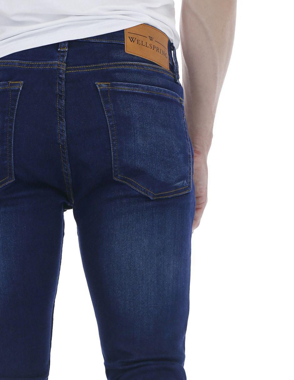 Jeans slim Wellspring lavado rinse para hombre 5