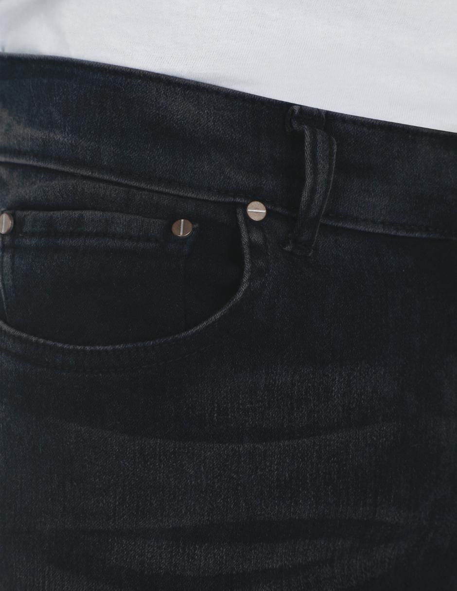 Jeans slim lavado rinse para hombre 3