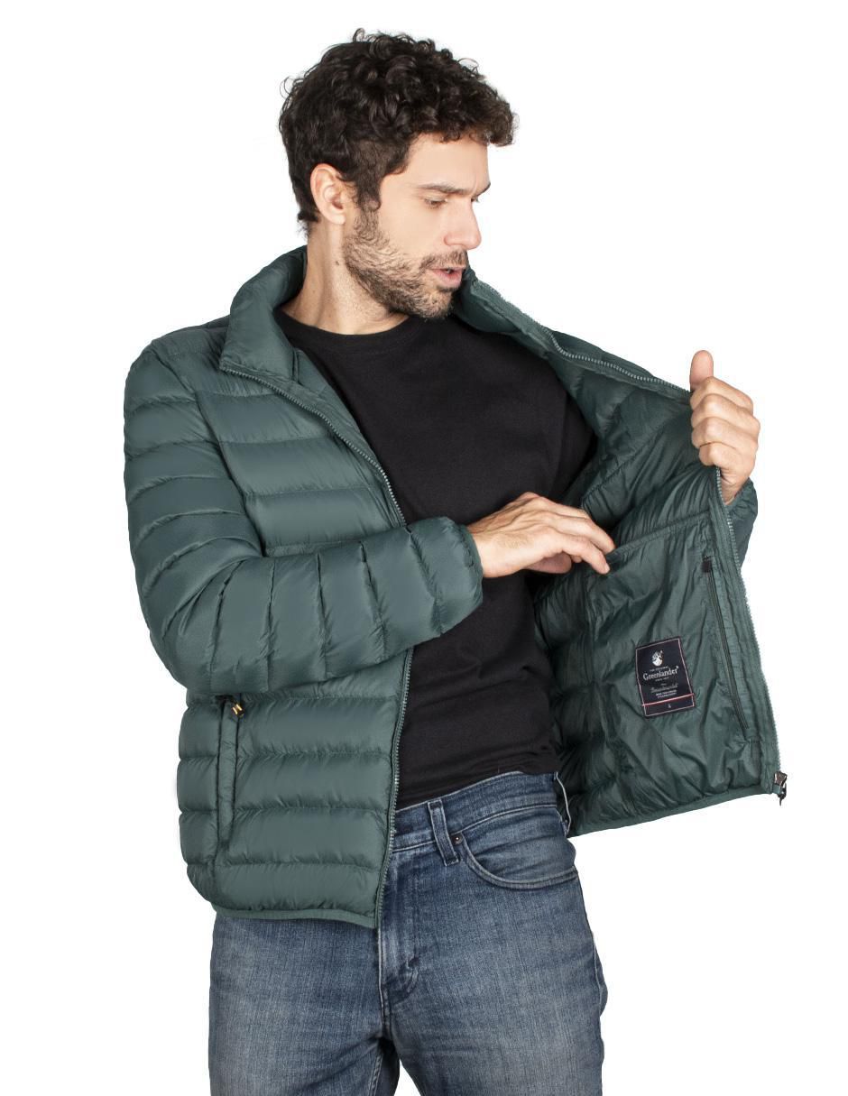 Chamarra casual capitonada para hombre 2