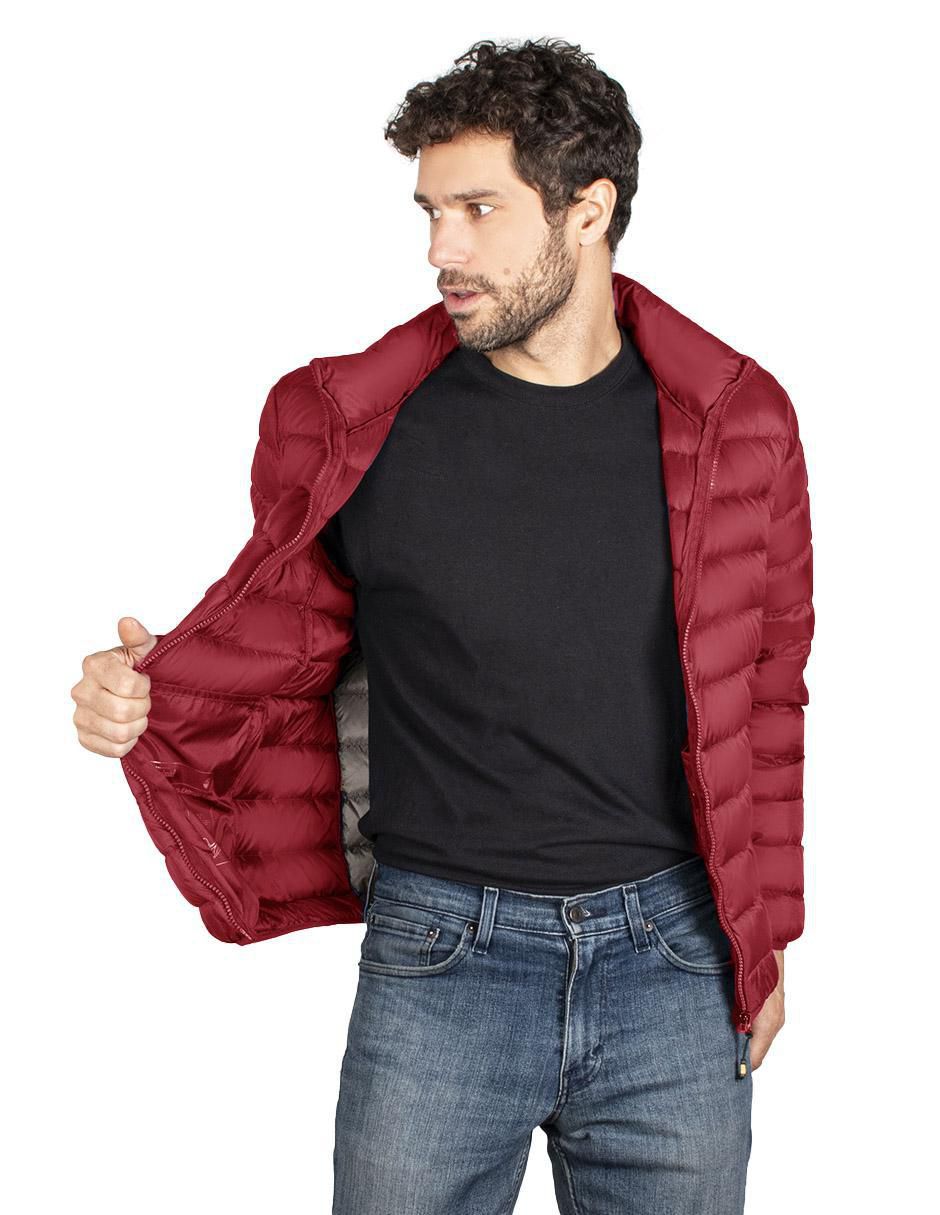 Chamarra casual capitonada para hombre 5