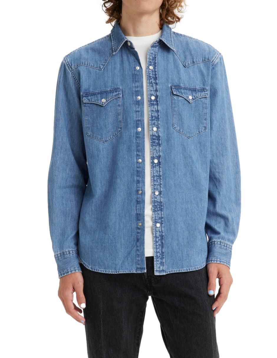 Camisa casual Levi's de algodón manga larga para hombre