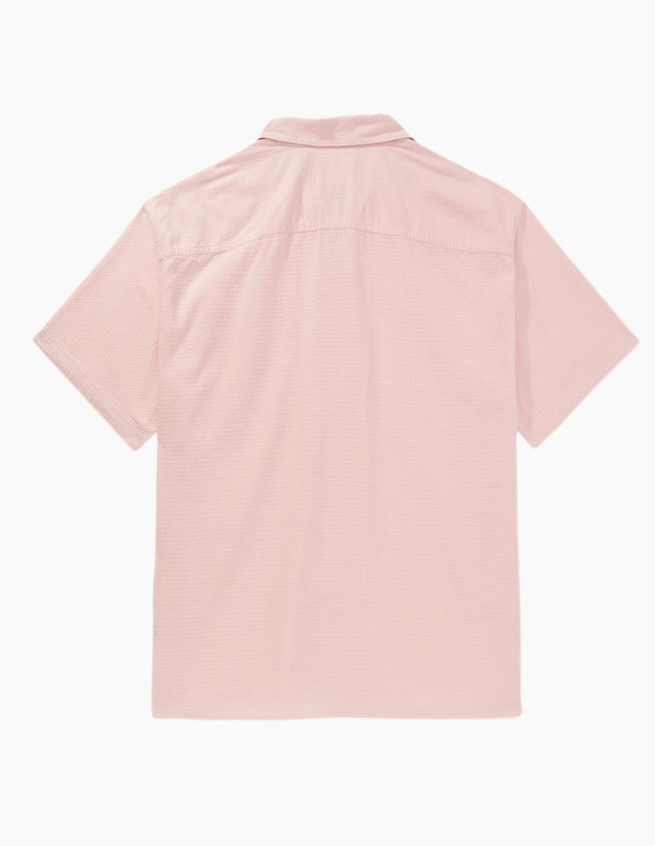 Camisa casual de algodón manga corta para hombre