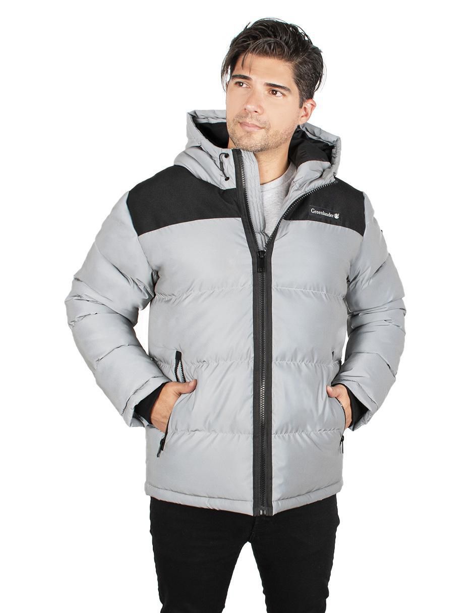 Chamarra casual impermeable capitonado para hombre Chamarra casual impermeable capitonado para hombre