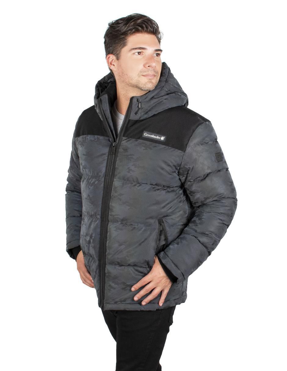 Chamarra casual impermeable capitonada para hombre 4
