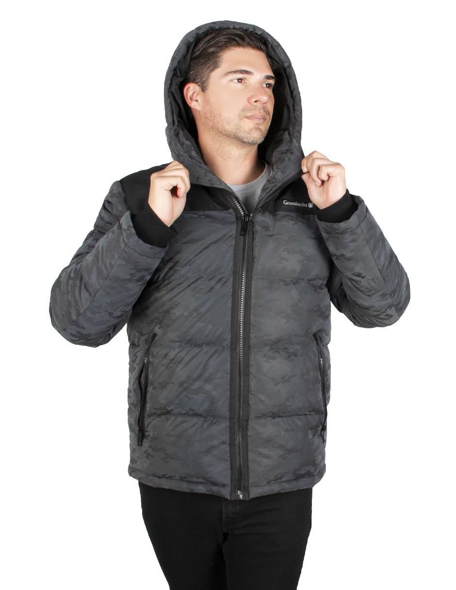 Chamarra casual impermeable capitonada para hombre 2