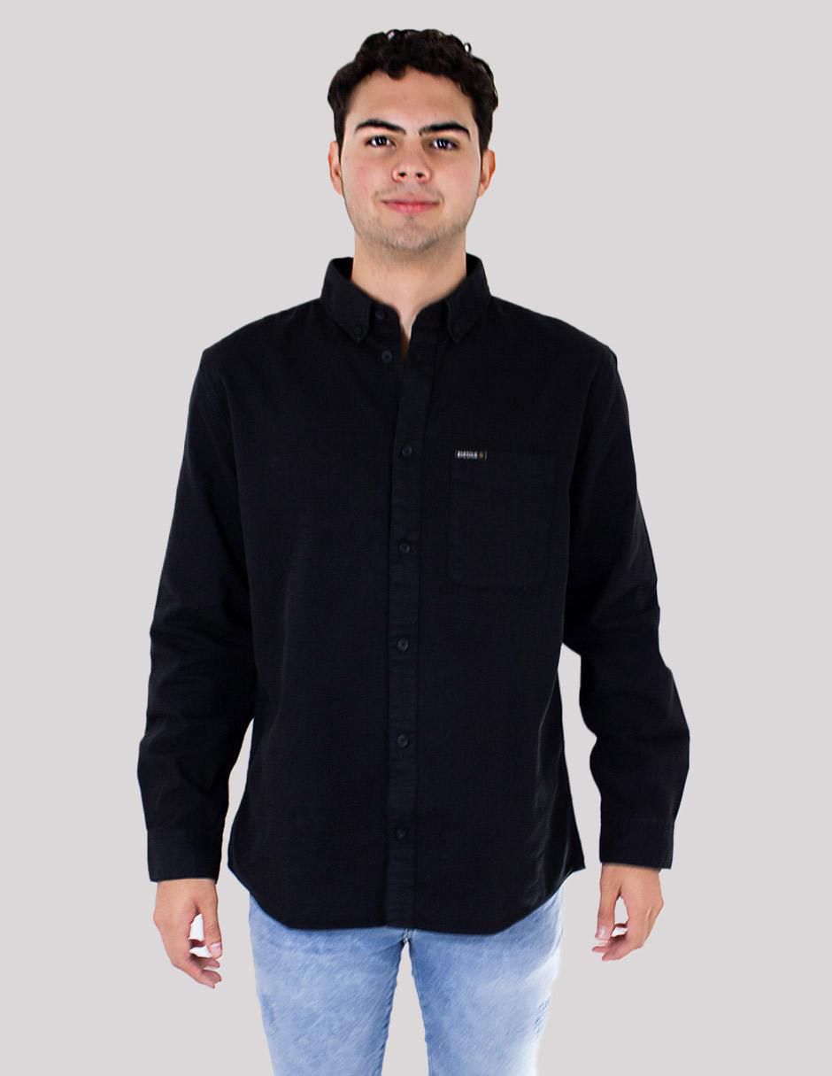 Camisa casual de algodón manga larga para hombre Camisa casual de algodón manga larga para hombre