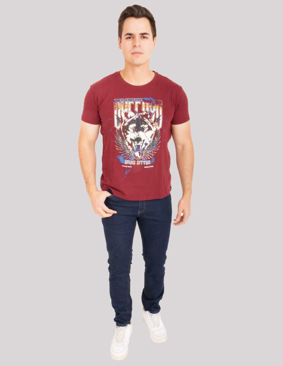 Playera cuello redondo para hombre