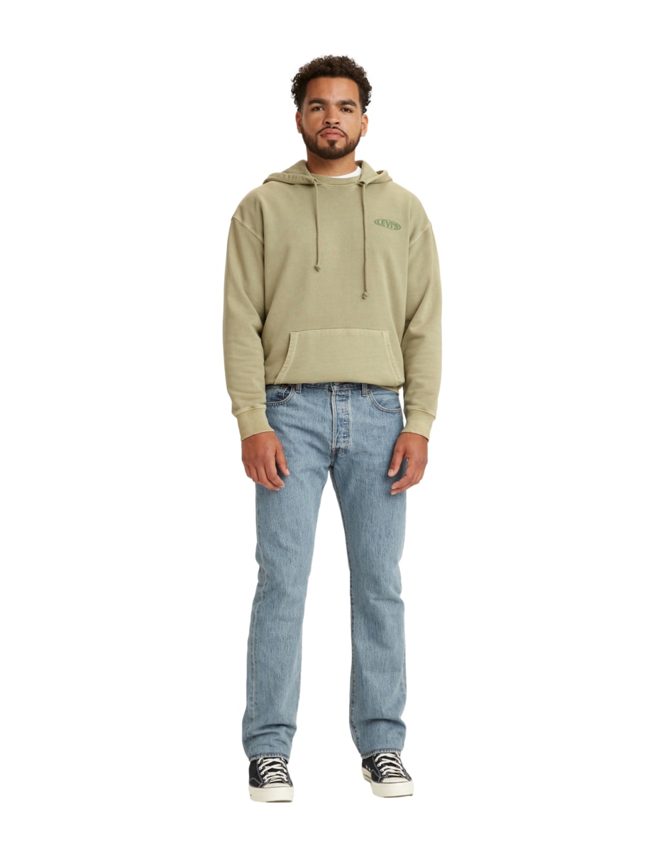 Jeans regular Levi's 501 lavado claro para hombre