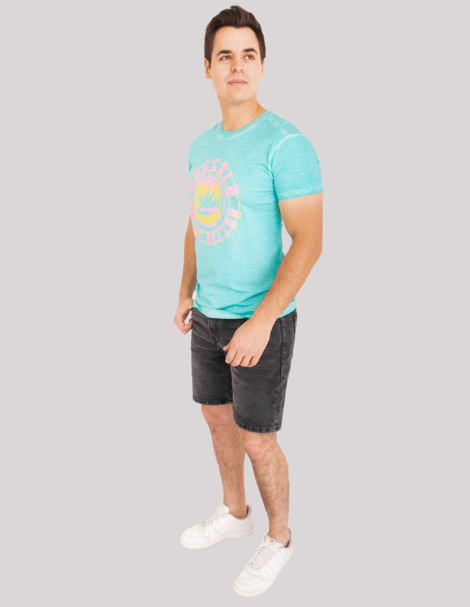 Playera cuello redondo para hombre