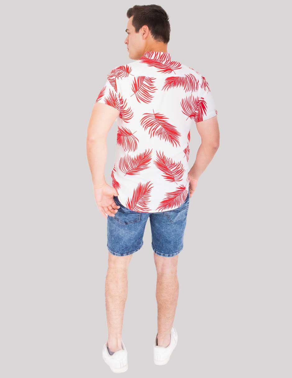 Camisa casual manga corta para hombre