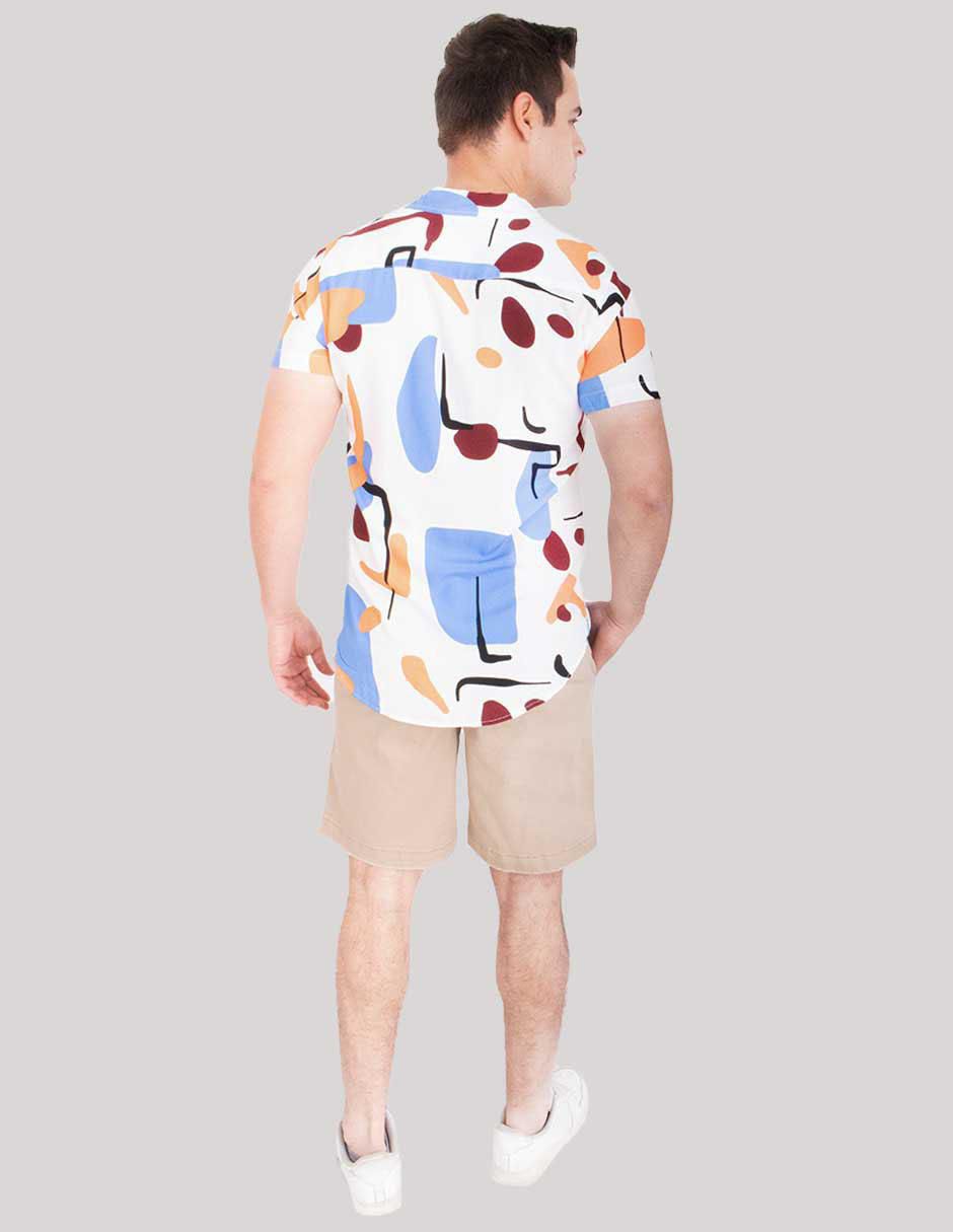 Camisa casual manga corta para hombre