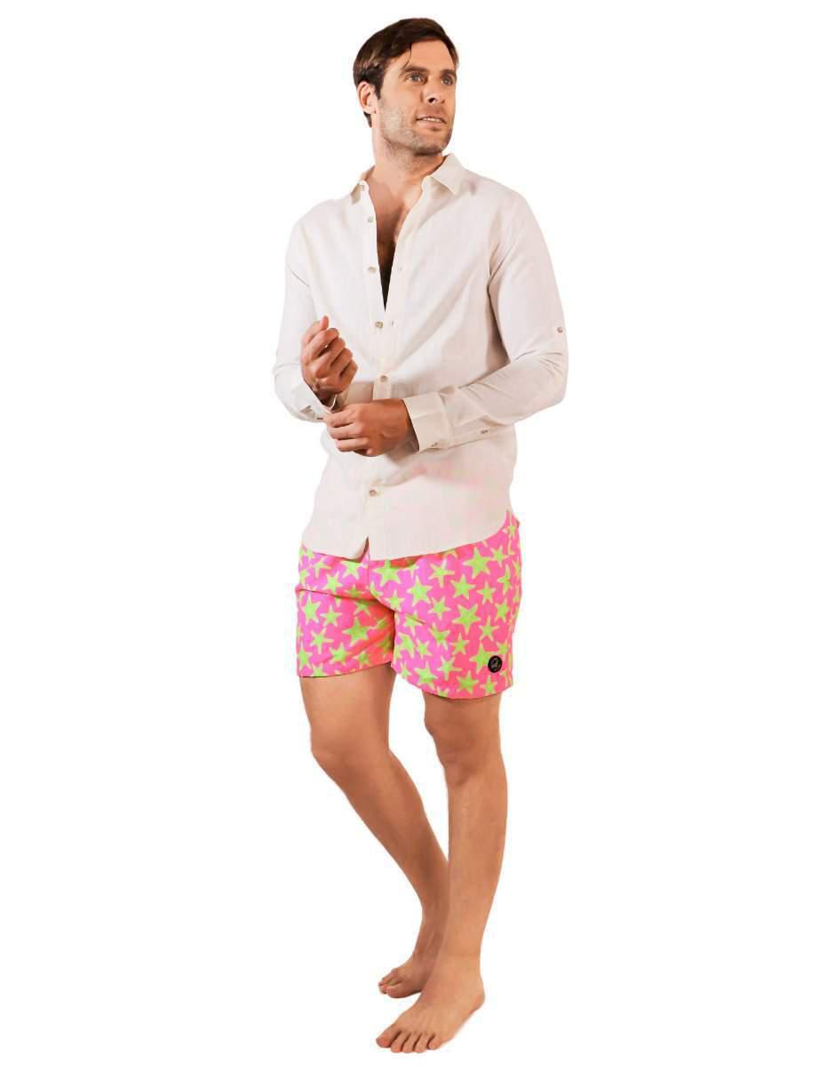 Camisa playa manga larga para hombre 5