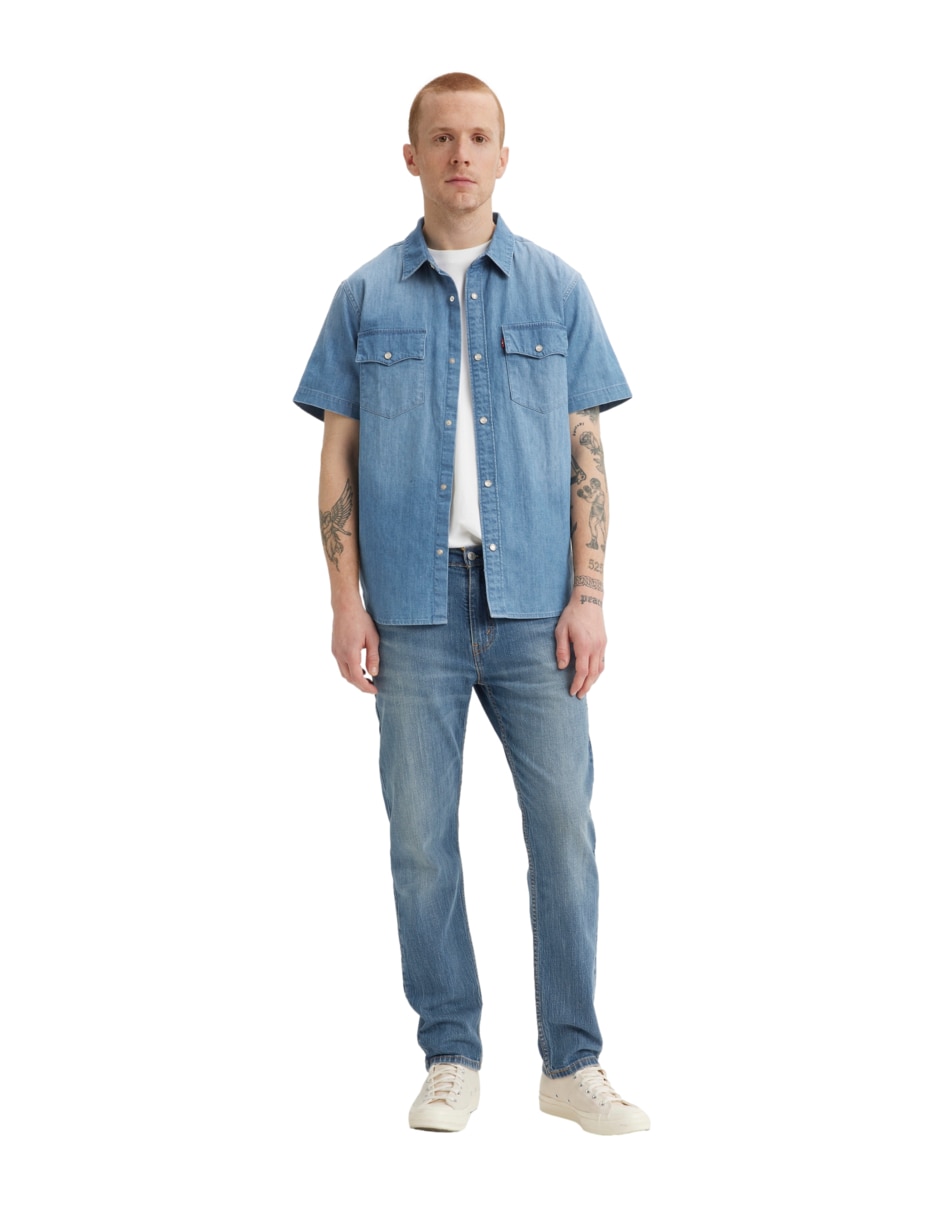 Jeans slim 502 deslavado para hombre 7