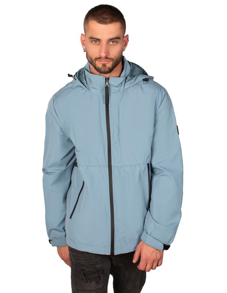 Chamarra casual impermeable con capucha para hombre Chamarra casual impermeable con capucha para hombre