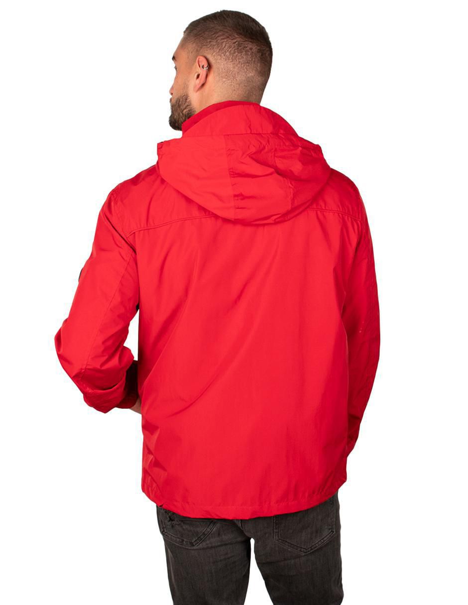 Chamarra casual impermeable con capucha para hombre 2