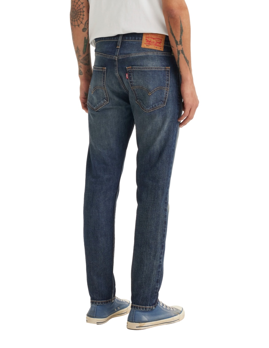 Jeans slim Levi's 512 deslavado para hombre