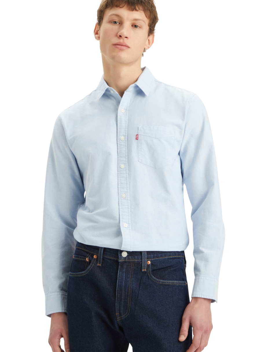 Camisa casual Levi'S de algodón manga larga para hombre