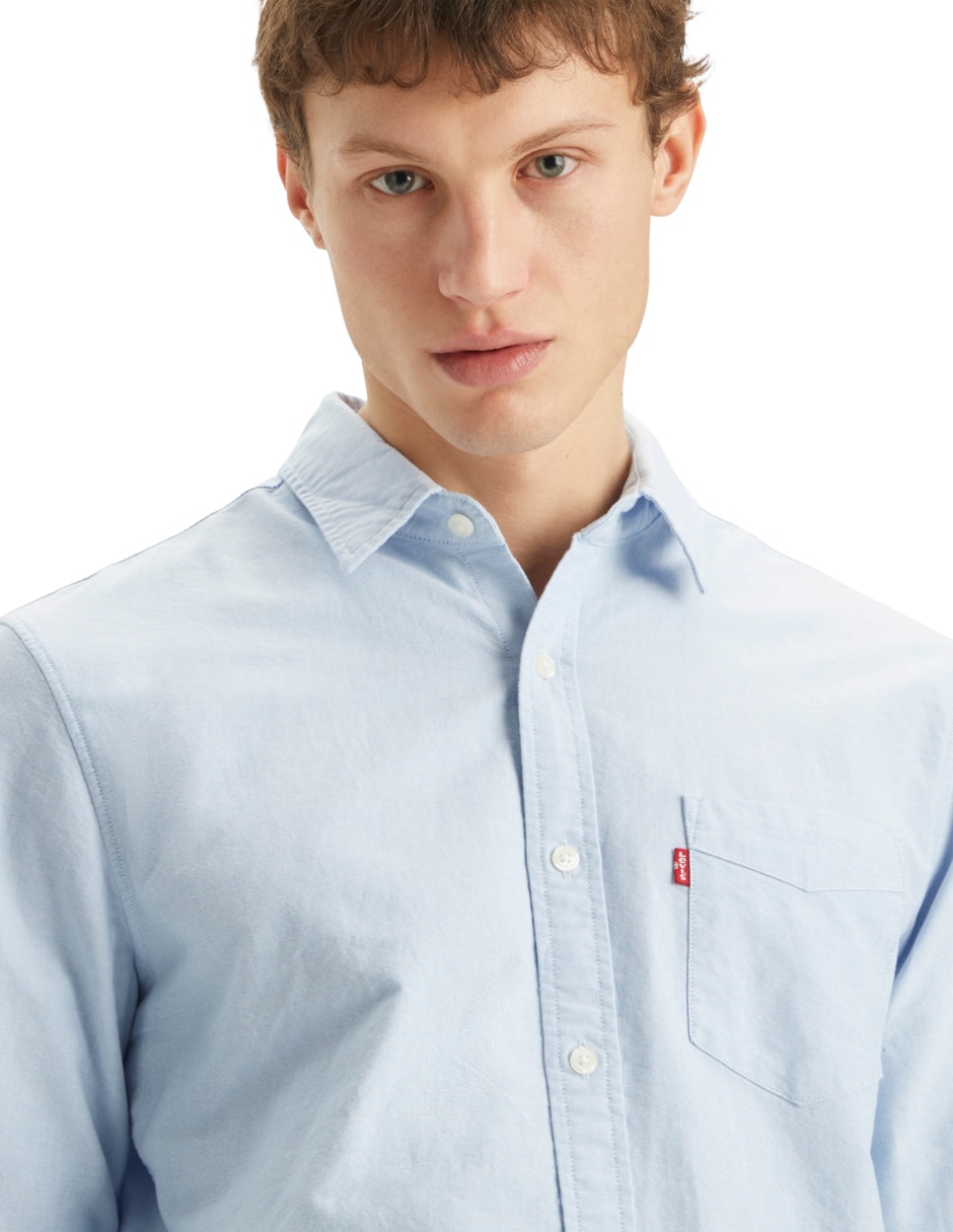Camisa casual Levi'S de algodón manga larga para hombre
