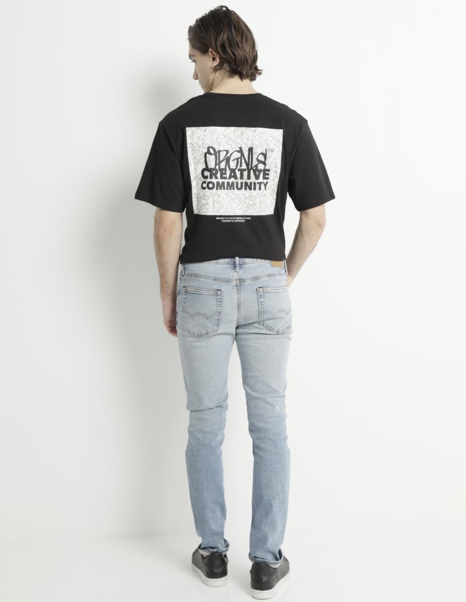 Jeans skinny American Eagle deslavado para hombre