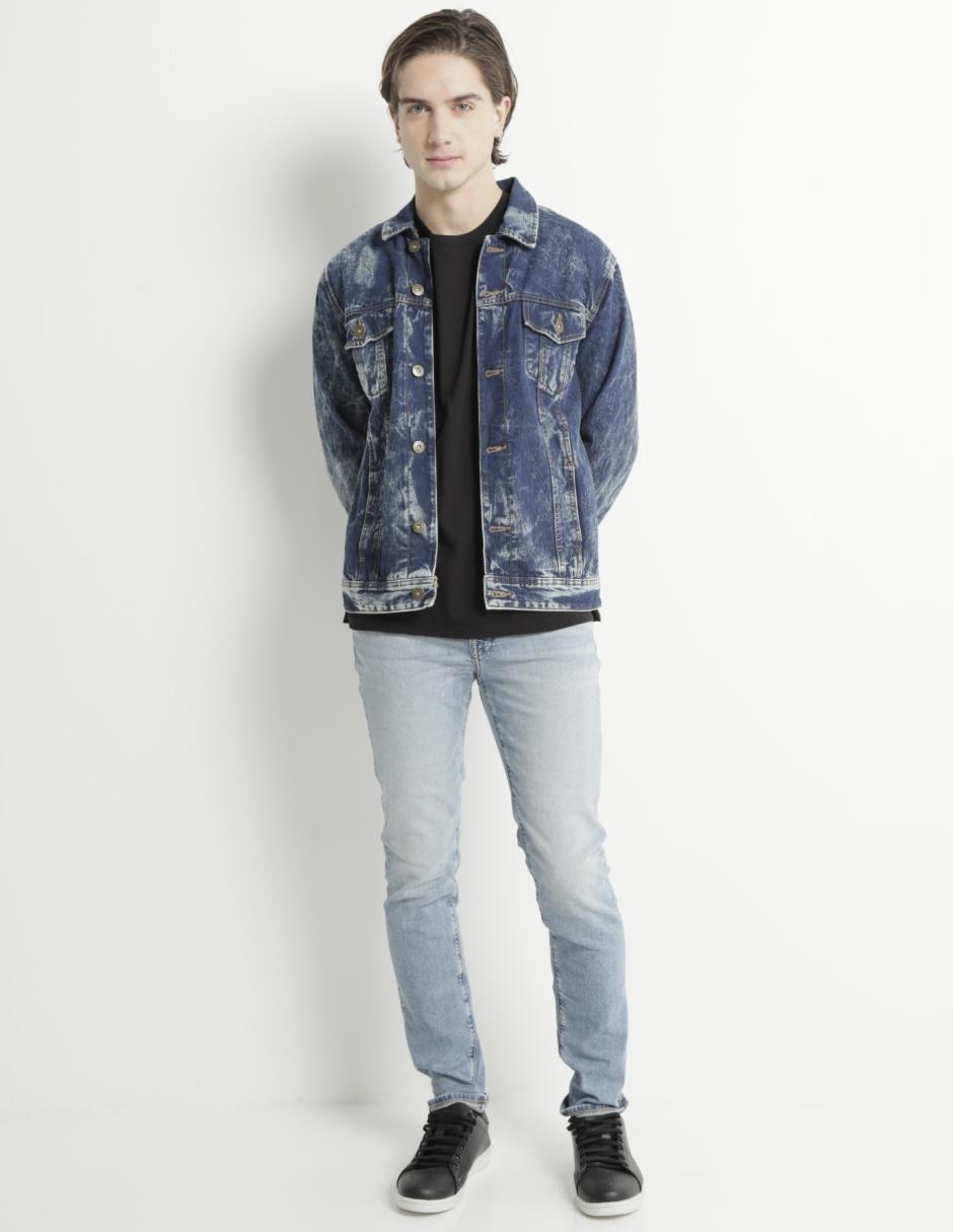 Jeans skinny American Eagle deslavado para hombre