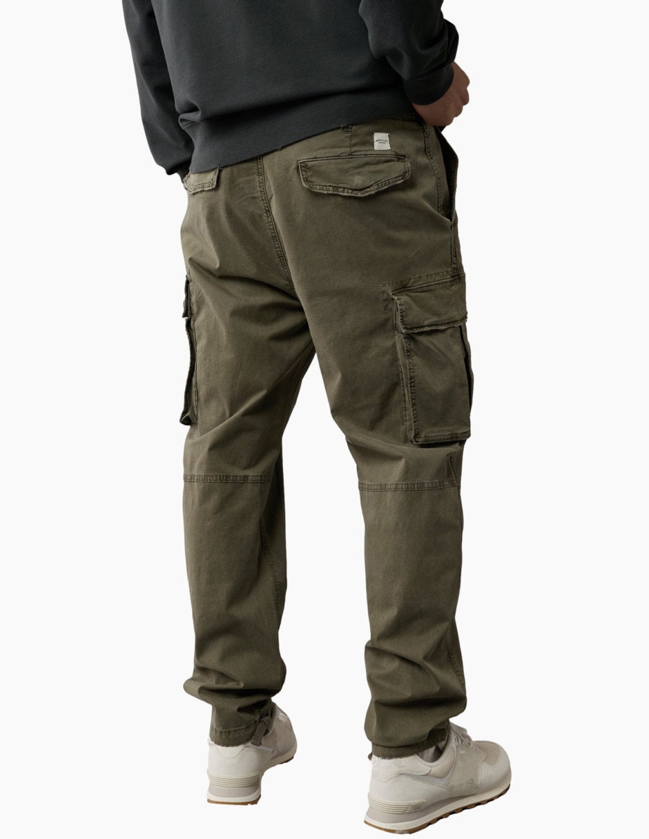Pantalón cargo regular de algodón para hombre 4