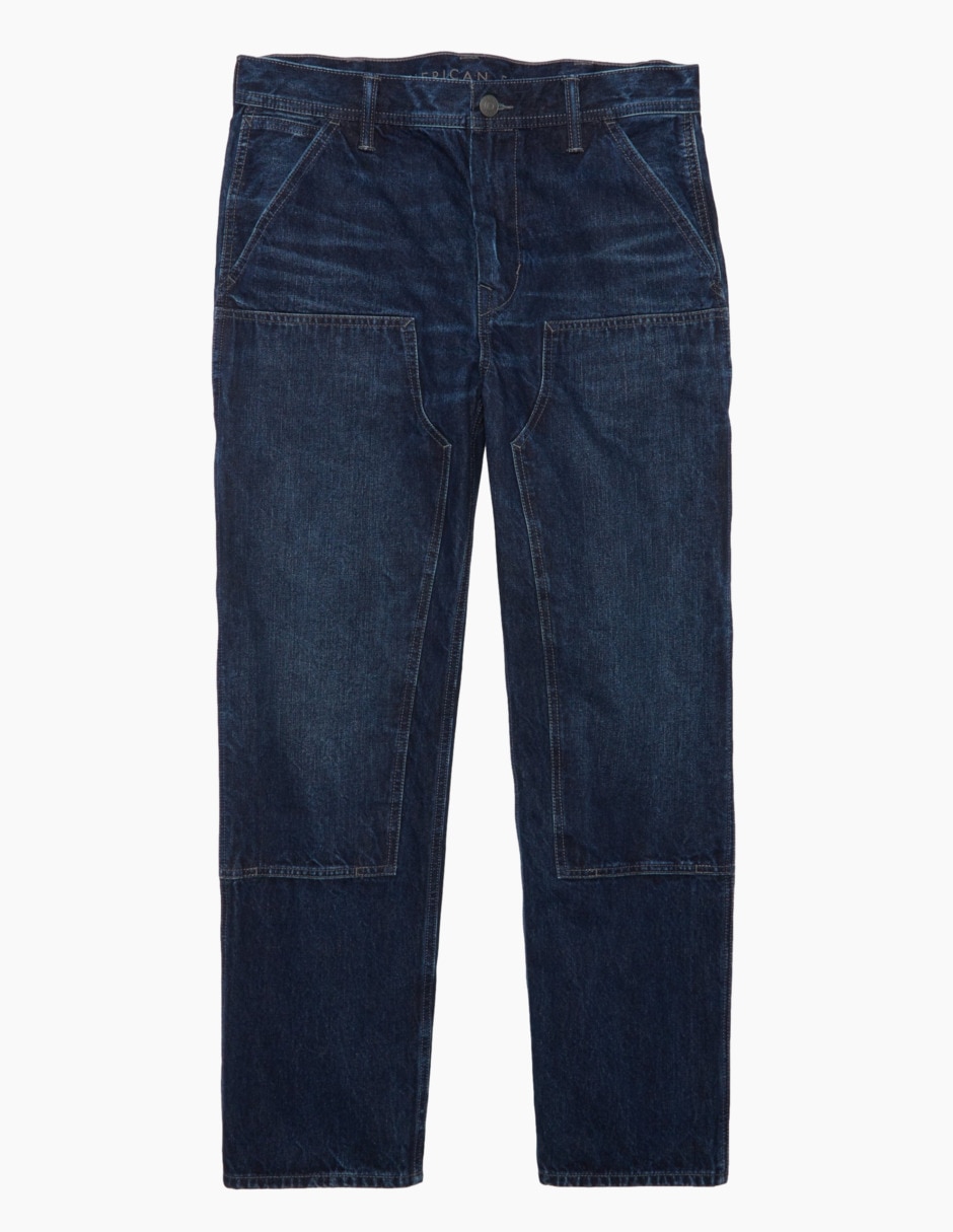 Jeans straight American Eagle deslavado para hombre