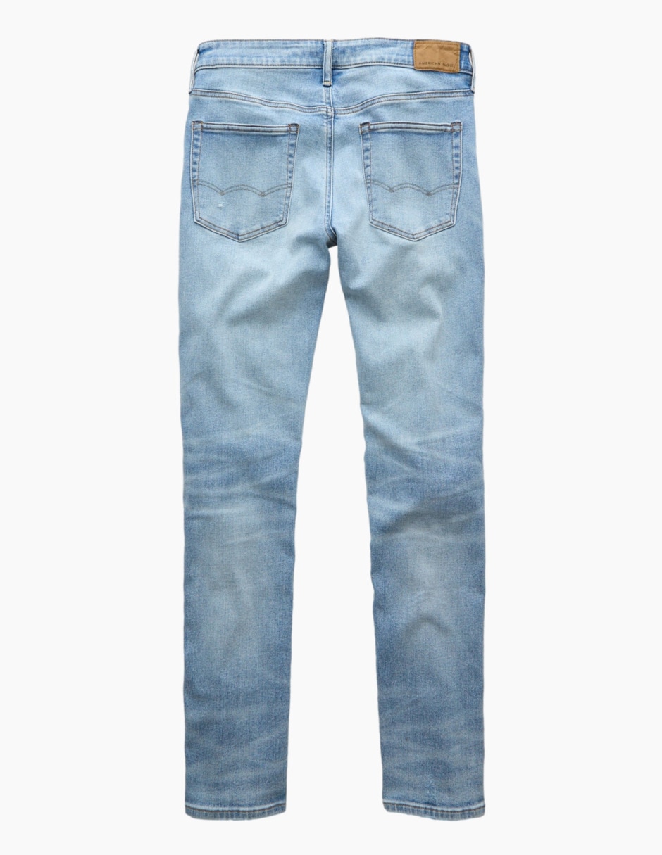 Jeans skinny American Eagle Athletic lavado claro para hombre