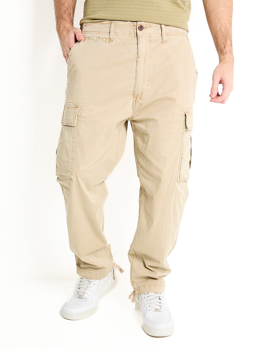 Pantalón cargo recto para hombre