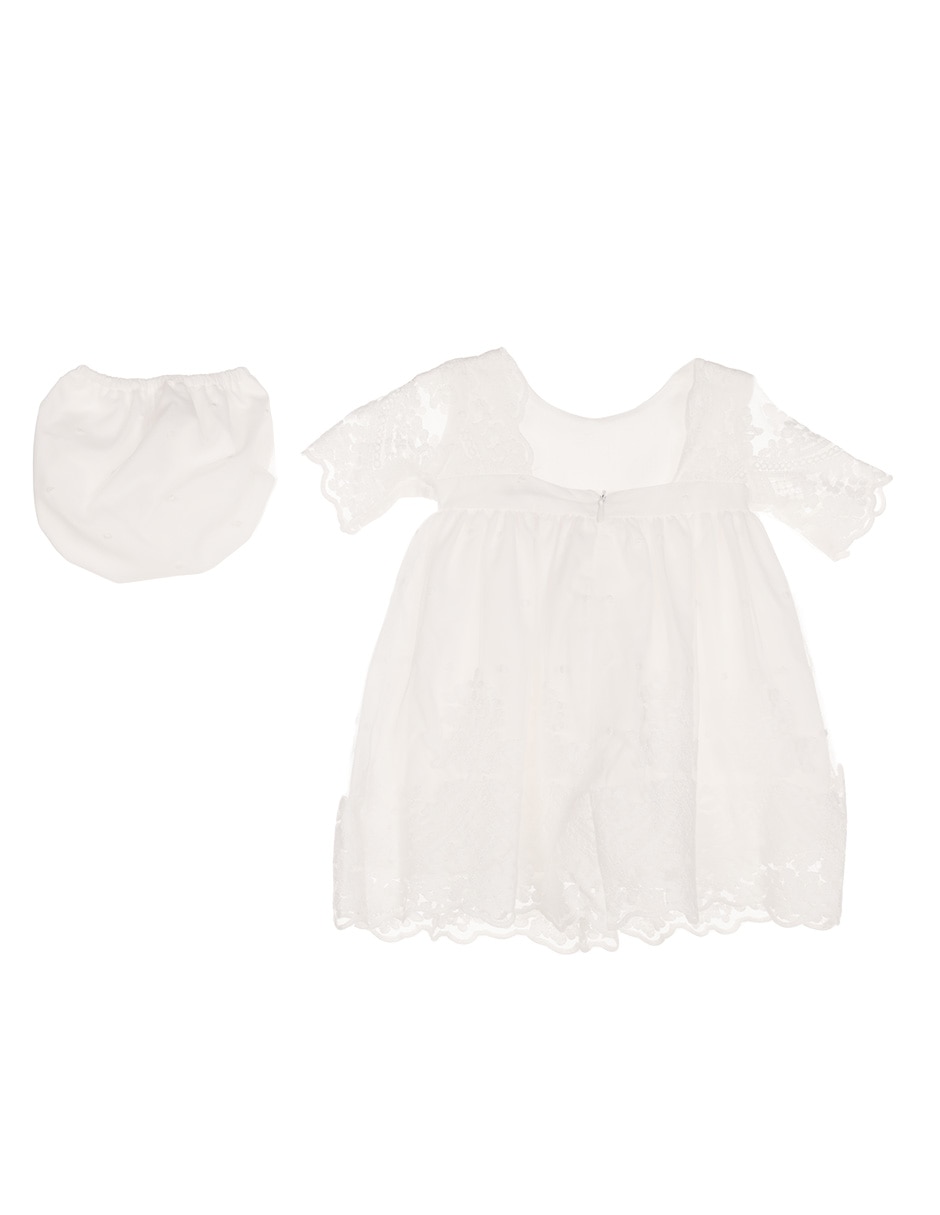 Vestido blusón manga regular para bebé niña 4