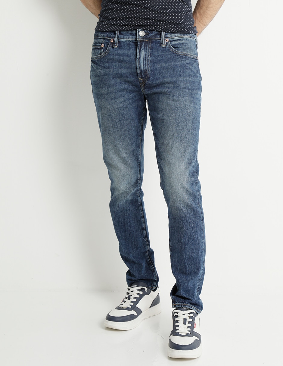 Jeans skinny lavado obscuro para hombre