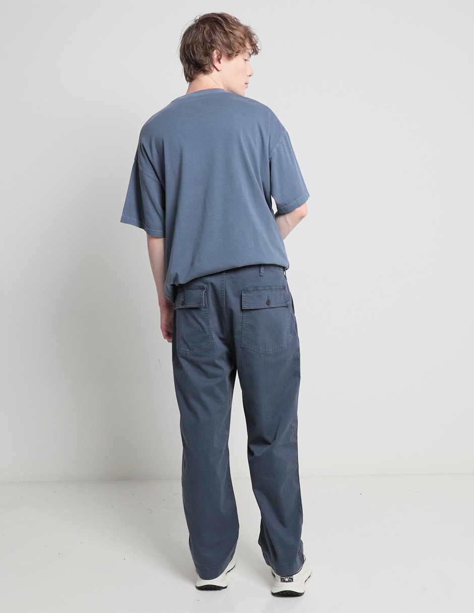 Pantalón casual recto de algodón para hombre 2