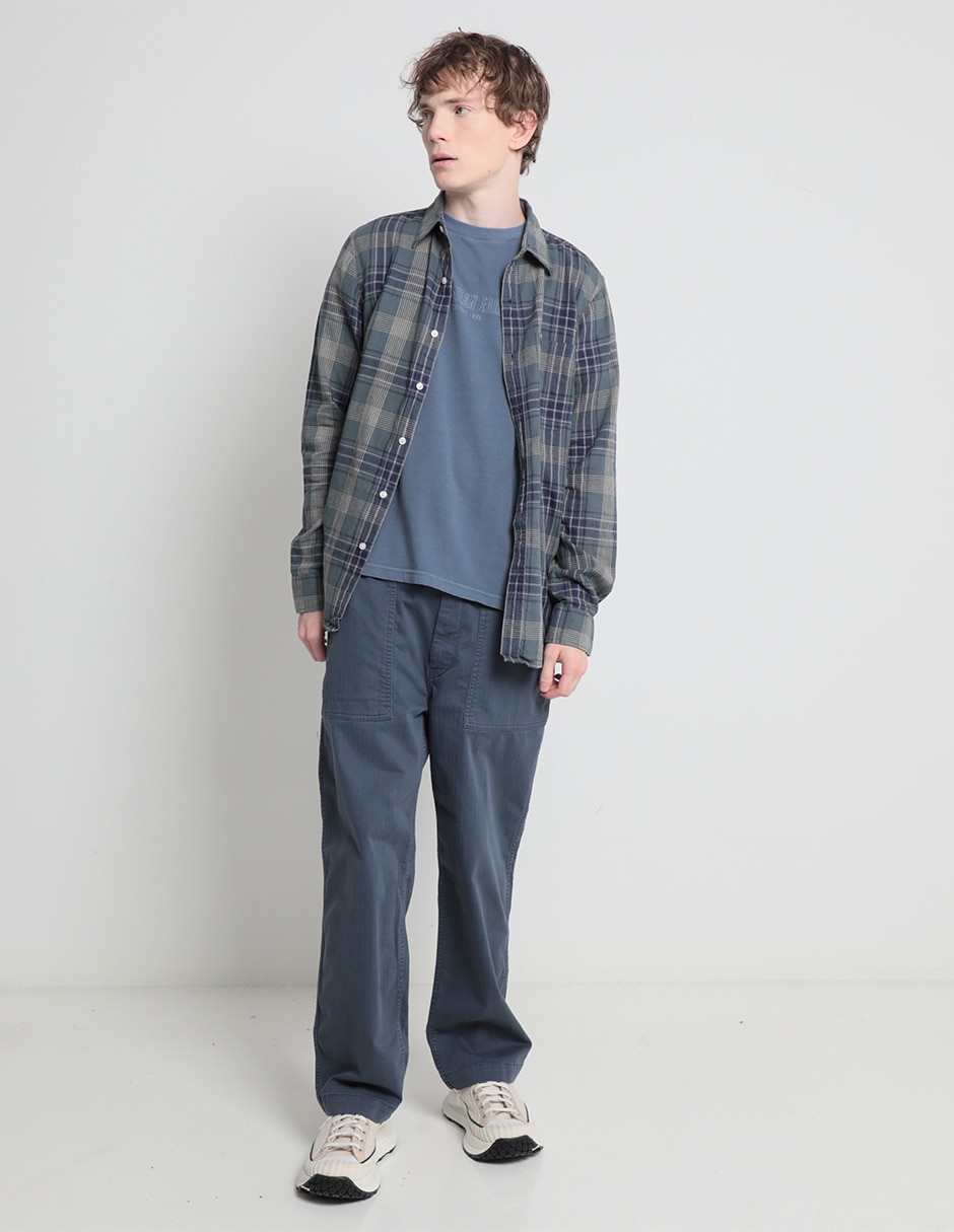 Pantalón casual recto de algodón para hombre 3